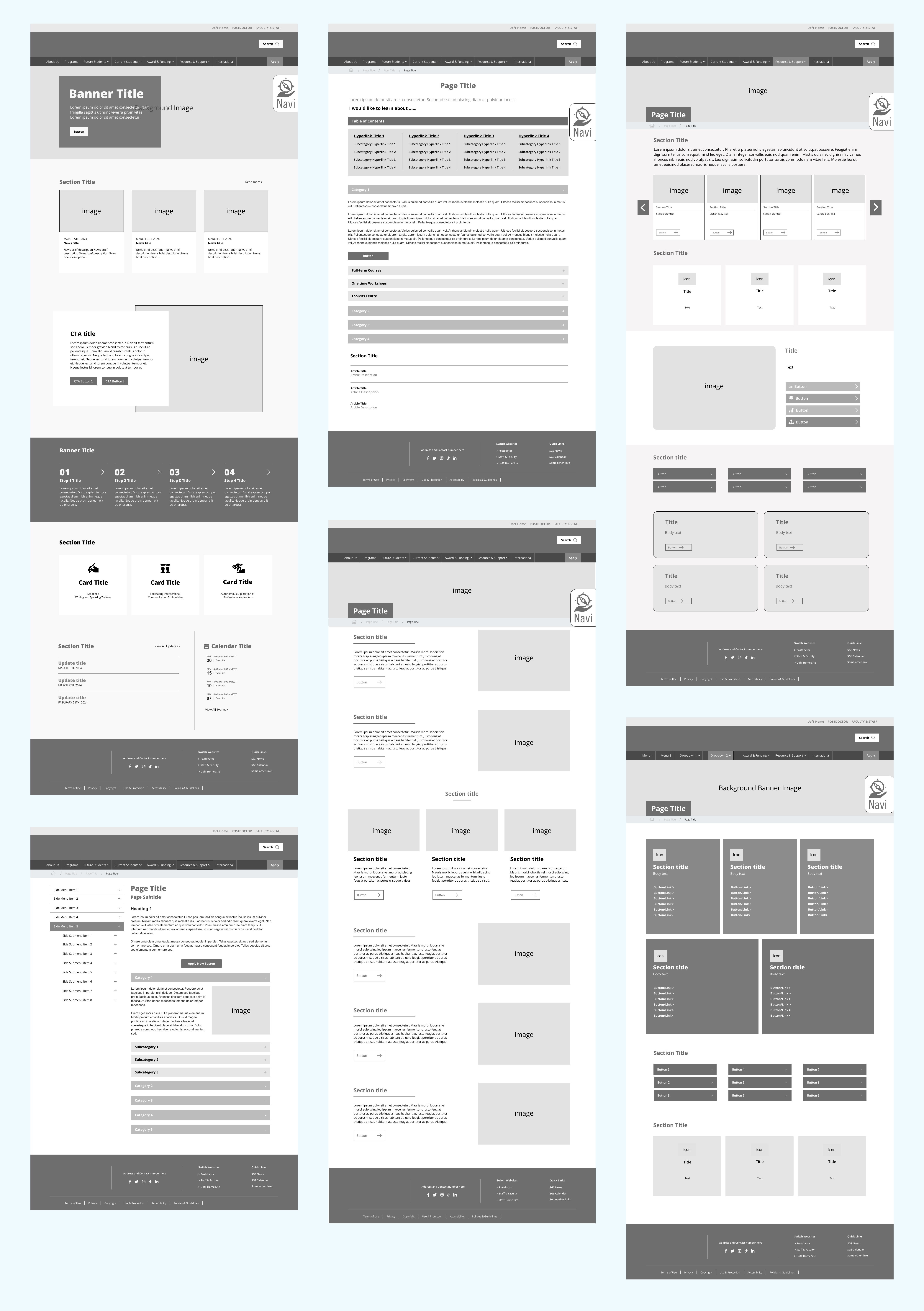 Mid-fidelity designs